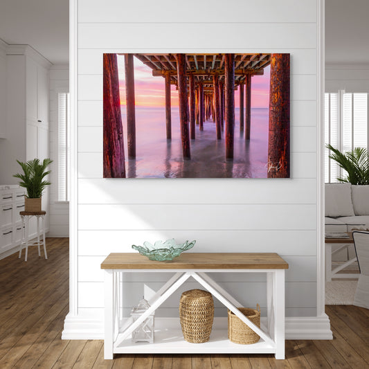 Avila Pier at Sunrise Christmas Morning 2017 - Metal Print