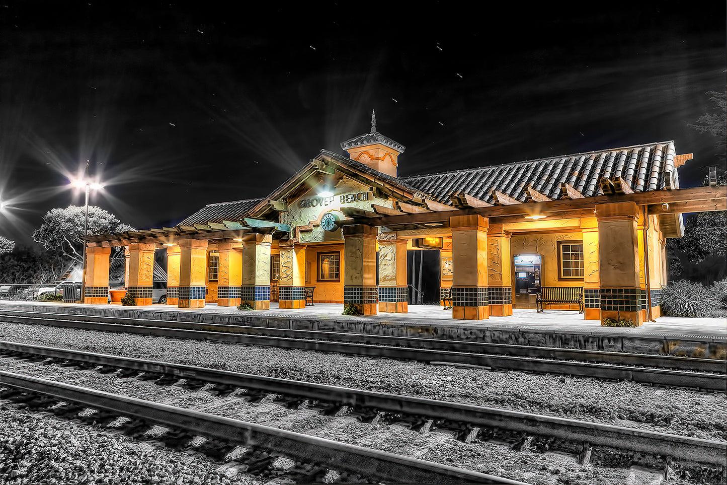 Scorpius over the Grover Train Station