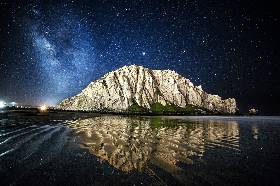 Jupiter over Morro Rock - Metal Print