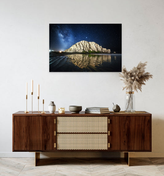 Jupiter over Morro Rock - Metal Print