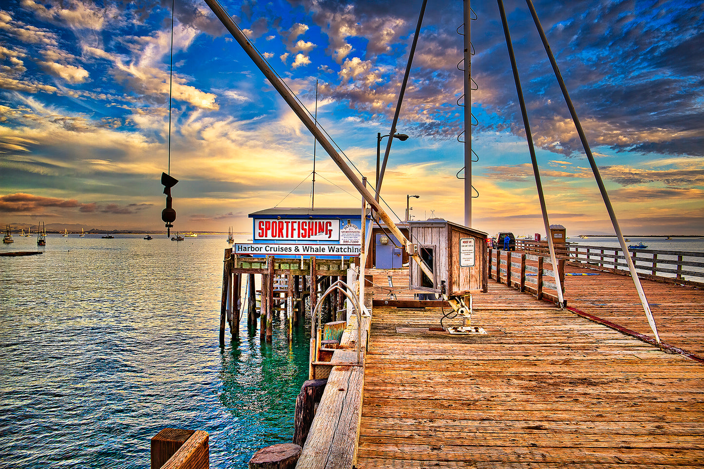 Sportfishing Sunset - Metal Print