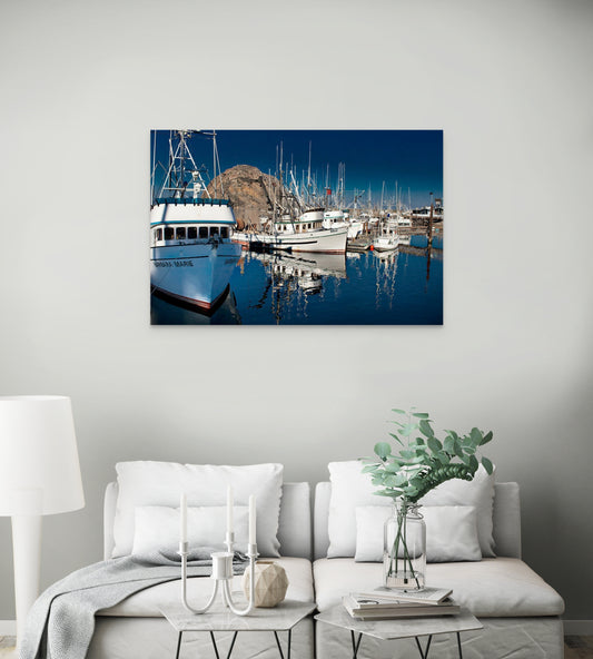 Morro Bay Fishing Boats 2006 - Metal Print