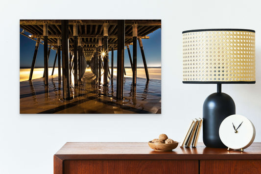 Night Under the Pier - Metal Print