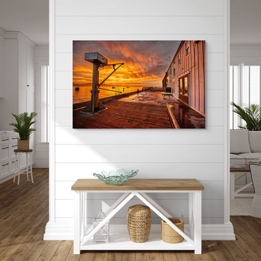 Old Port Sunrise #1 October 2024 - Metal Print