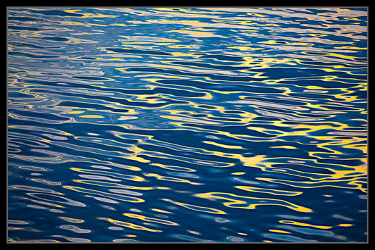 Old Port Water Ripple 2023 - Framed Canvas