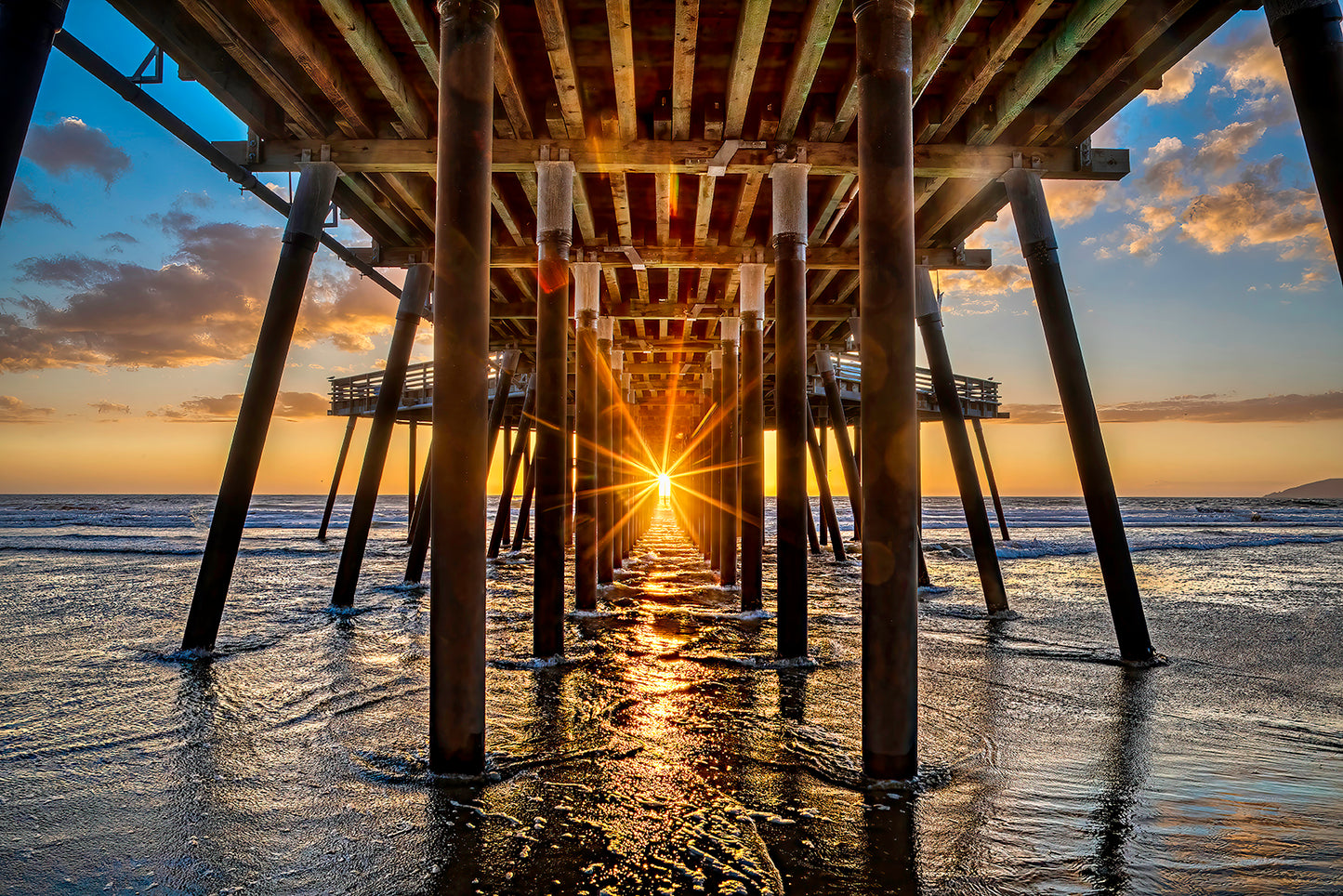 Pier Henge West - Metal Print