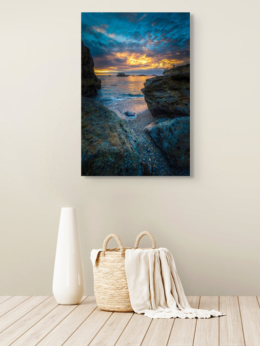 Shell Beach Pebbles - Metal Print
