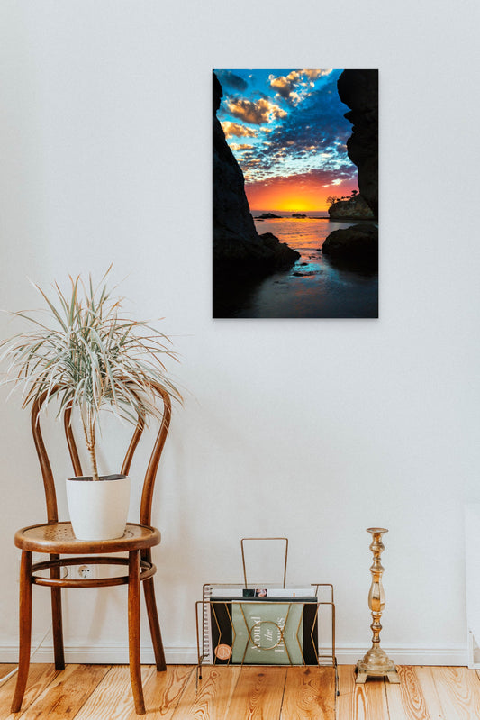 Shell Beach Silhouette - Metal Print