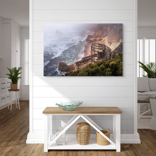 Stairway to Nowhere V.2 (Blue Tint) - Metal Print