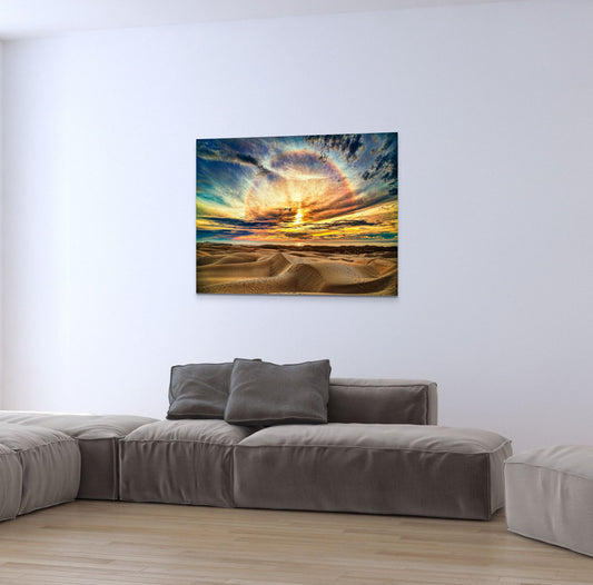 The Light of the Dunes - Metal Print