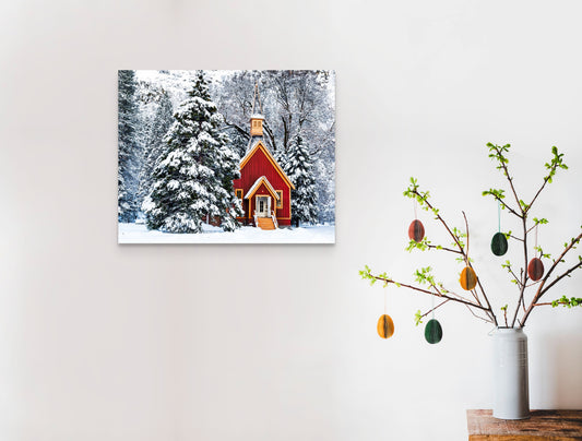Yosemite Chapel - Metal Print