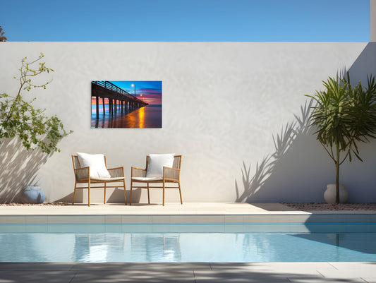 Avila Pier Sunrise 20171225-13 - Metal Print