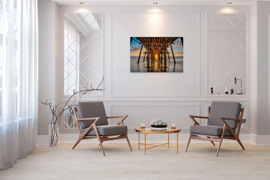 Pier Henge West - Metal Print