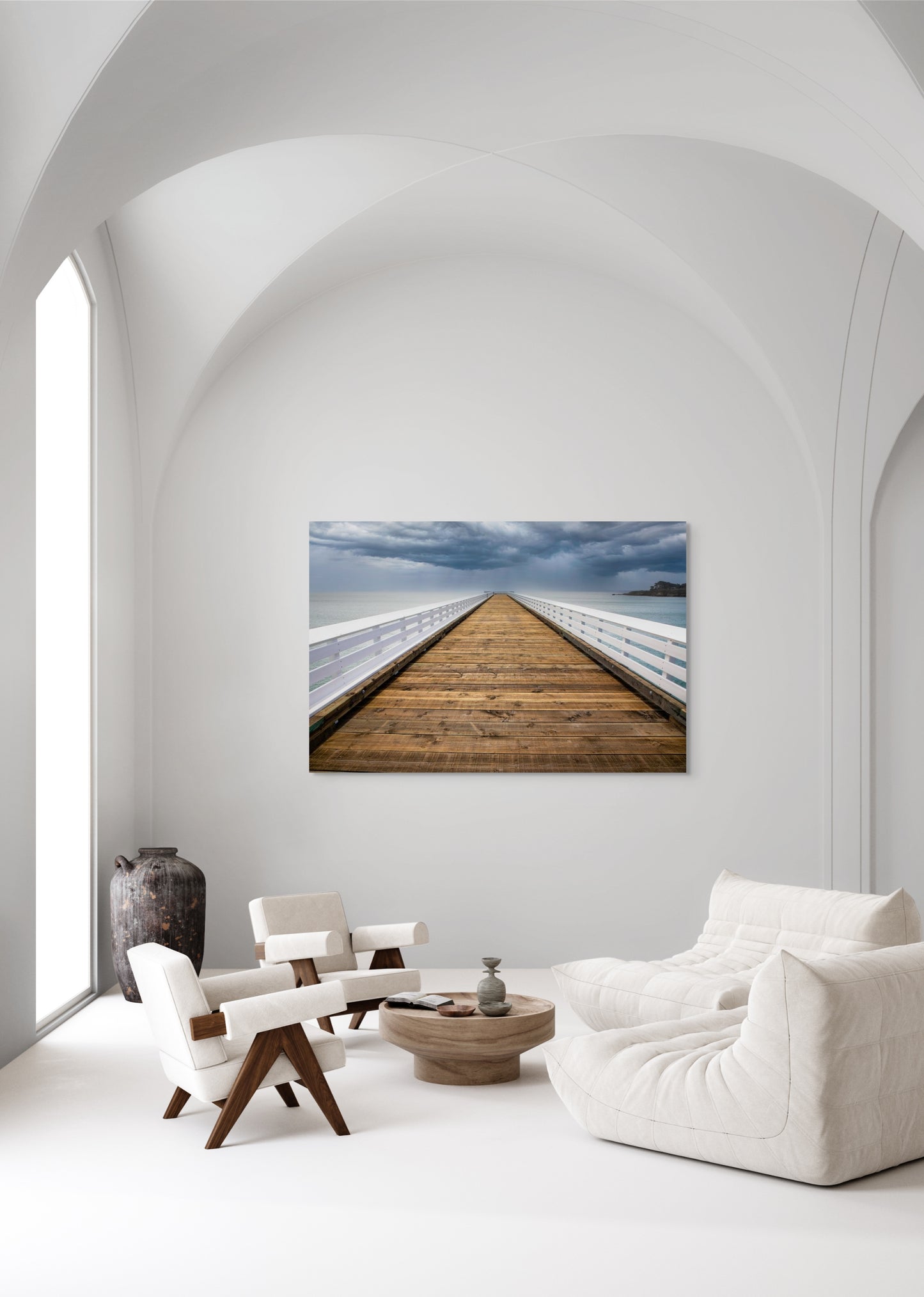 San Simeon Pier 2025 - Metal Print