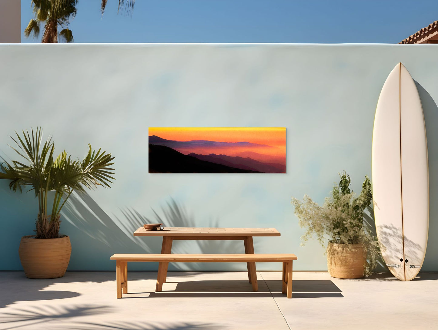 Santa Lucia Range Sunset - Panorama