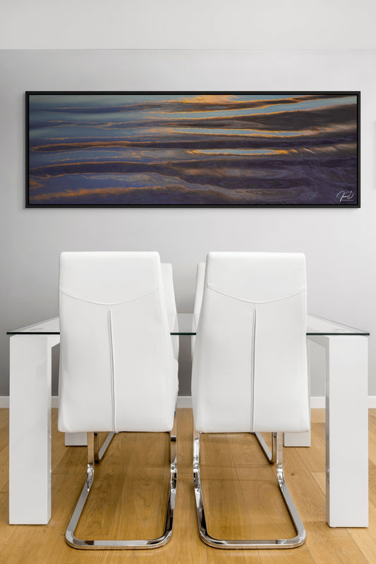 Shore Reflections 20250322 - Framed Canvas Print