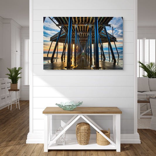 Under the Pismo Pier - Metal Print