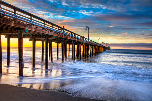 Avila Pier at Sunrise 20241124 - Metal Print