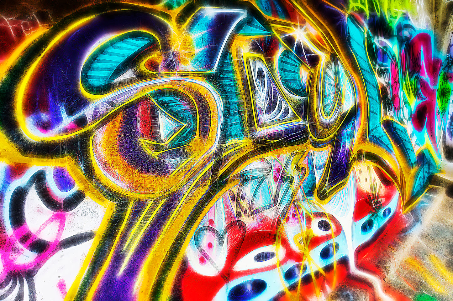 Big Sur Graffiti - Metal Print