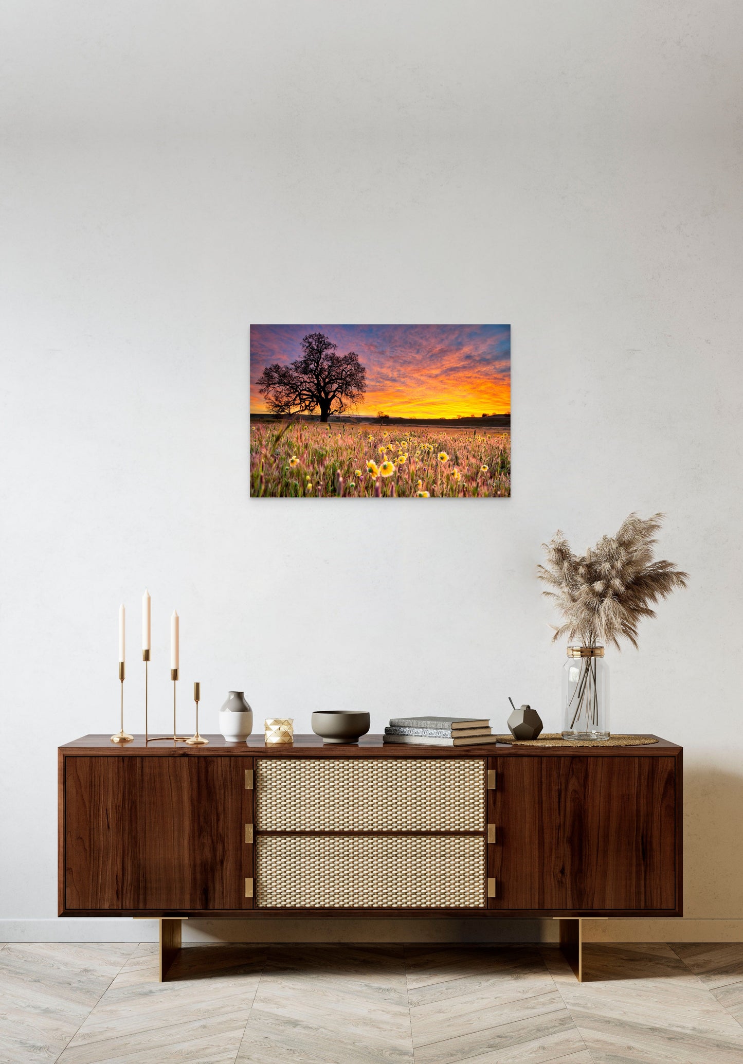 Carrizo Sunrise - Metal Print