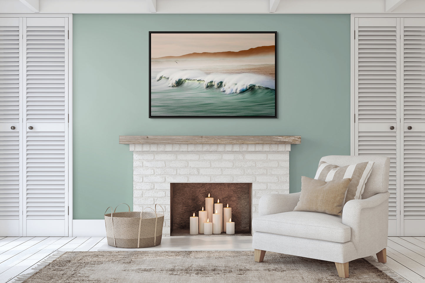 Coming Ashore - Framed Canvas