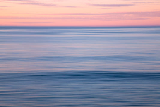 Early Shell Beach Light - Abstract - Framed Canvas