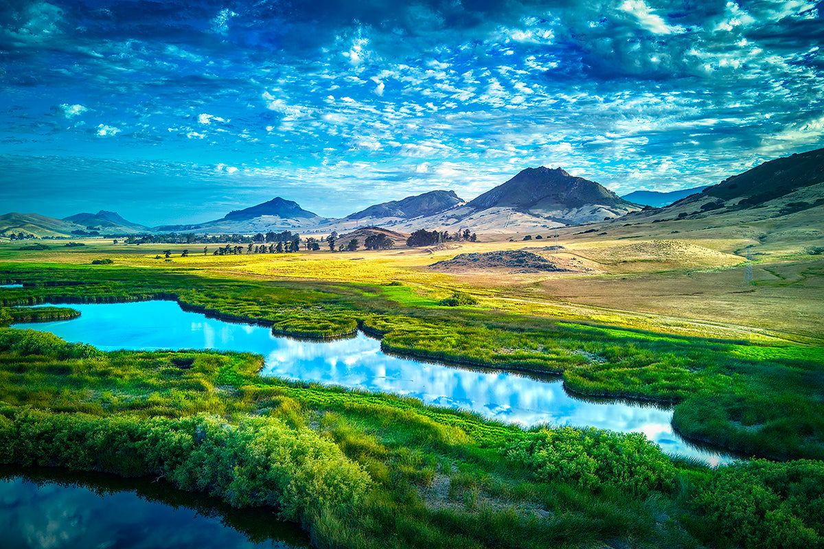 Five Sisters Peaks - Metal Print