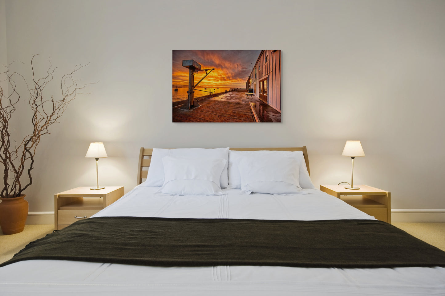 Old Port Sunrise #1 October 2024 - Metal Print