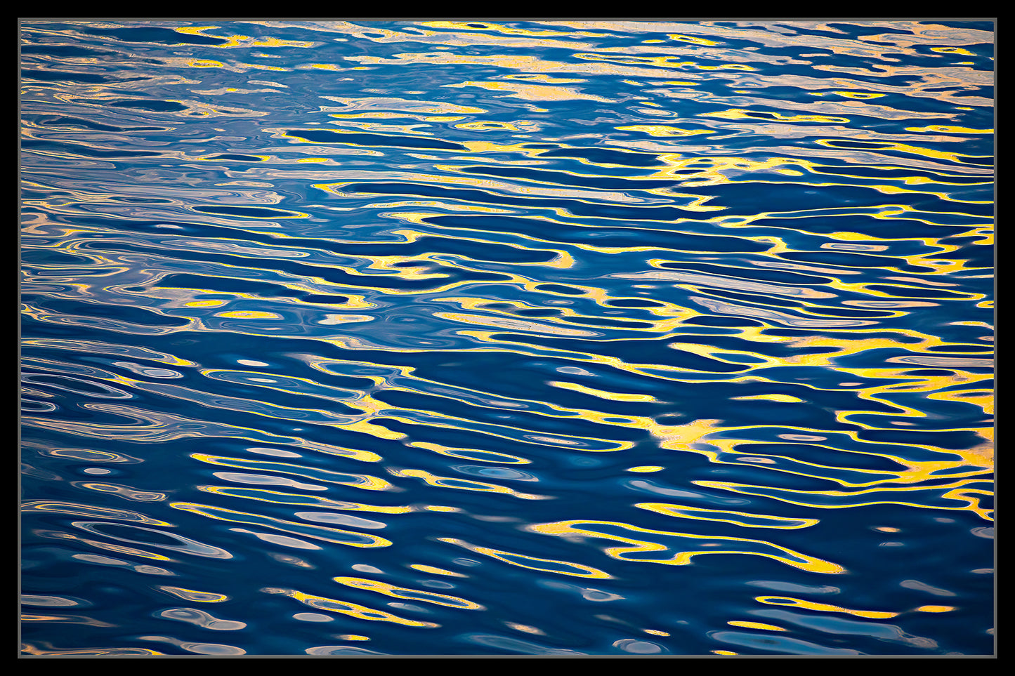 Old Port Water Ripple 2023 - Framed Canvas