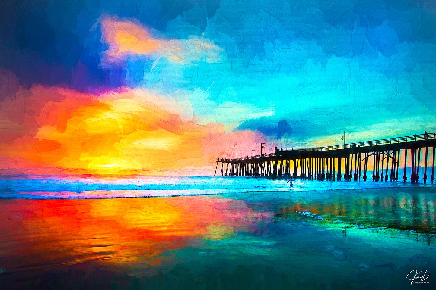 Pismo Pier Abstract - Oil Filter