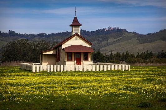 Pacific Schoolhouse - San Simeon 2025 - Metal Print