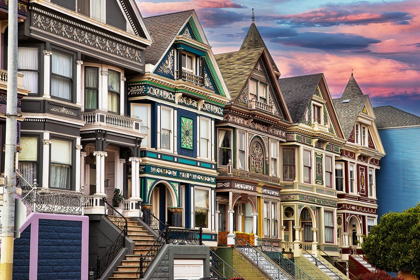 San Francisco Row Homes 2015 - Metal Print