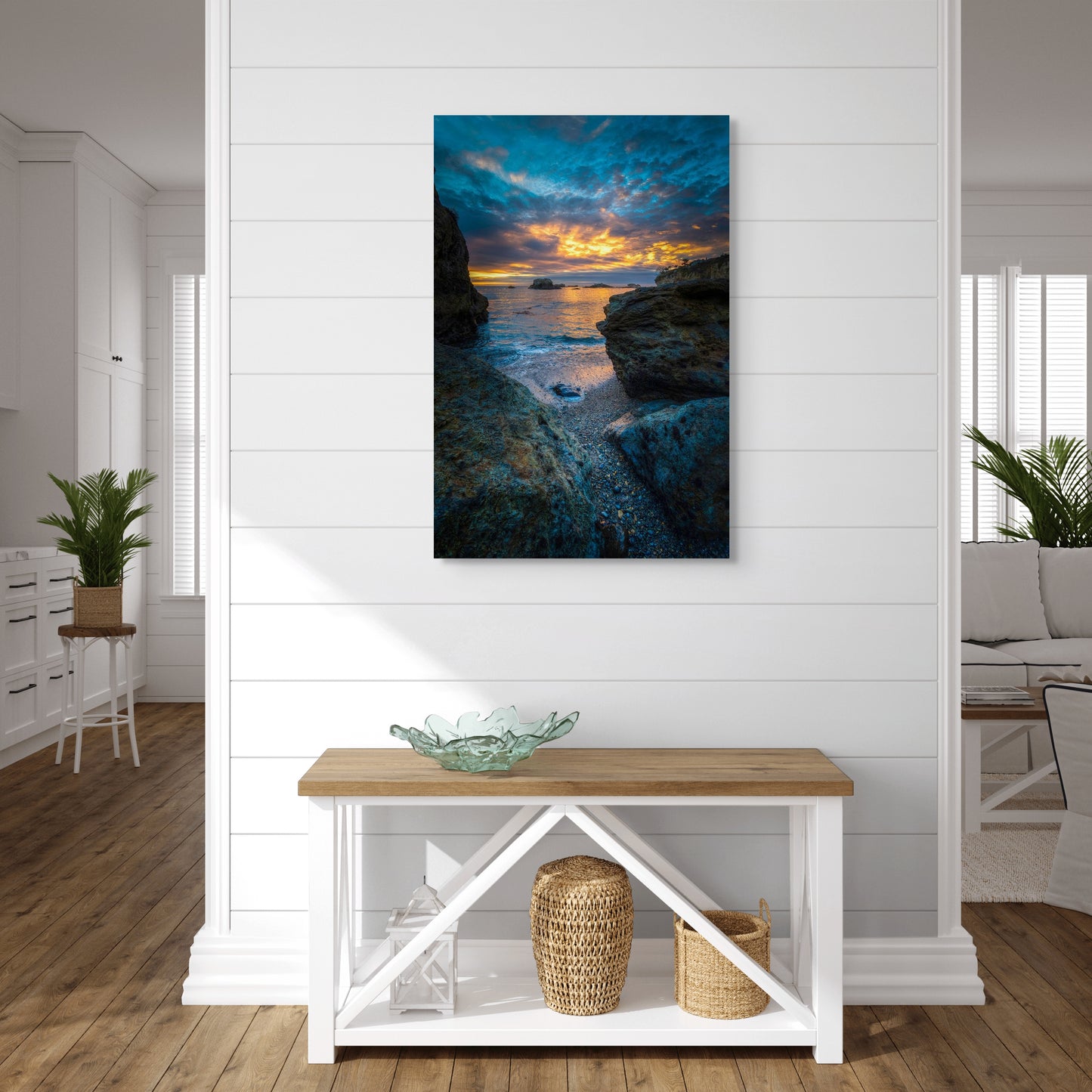 Shell Beach Pebbles - Metal Print