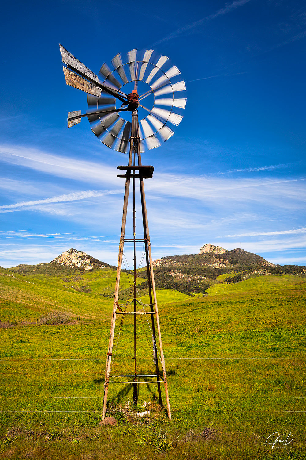 Turri Road Windmill - Metal Print