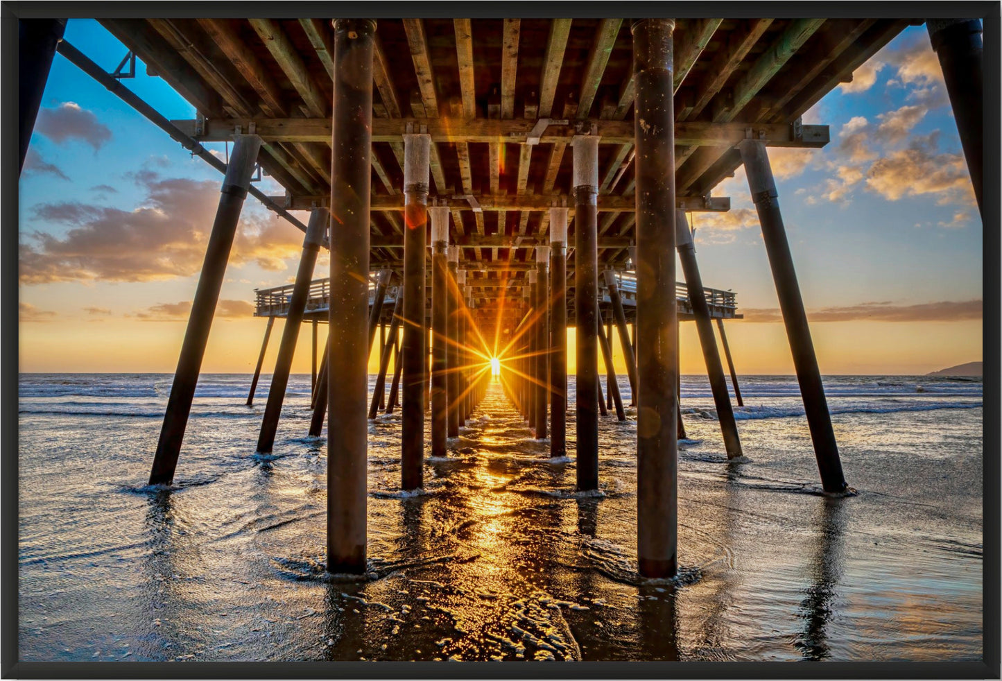 Pier Henge West - Framed Canvas